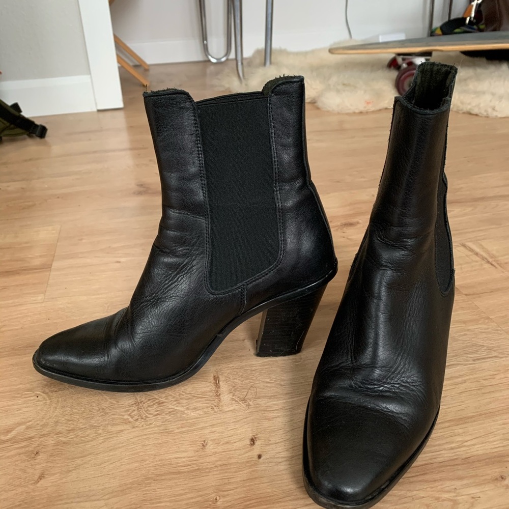 Top shop leather ankle boots